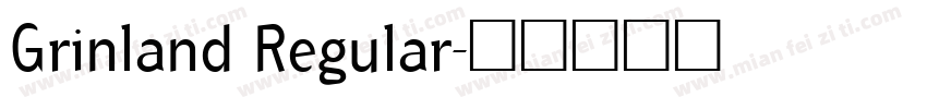 Grinland Regular字体转换